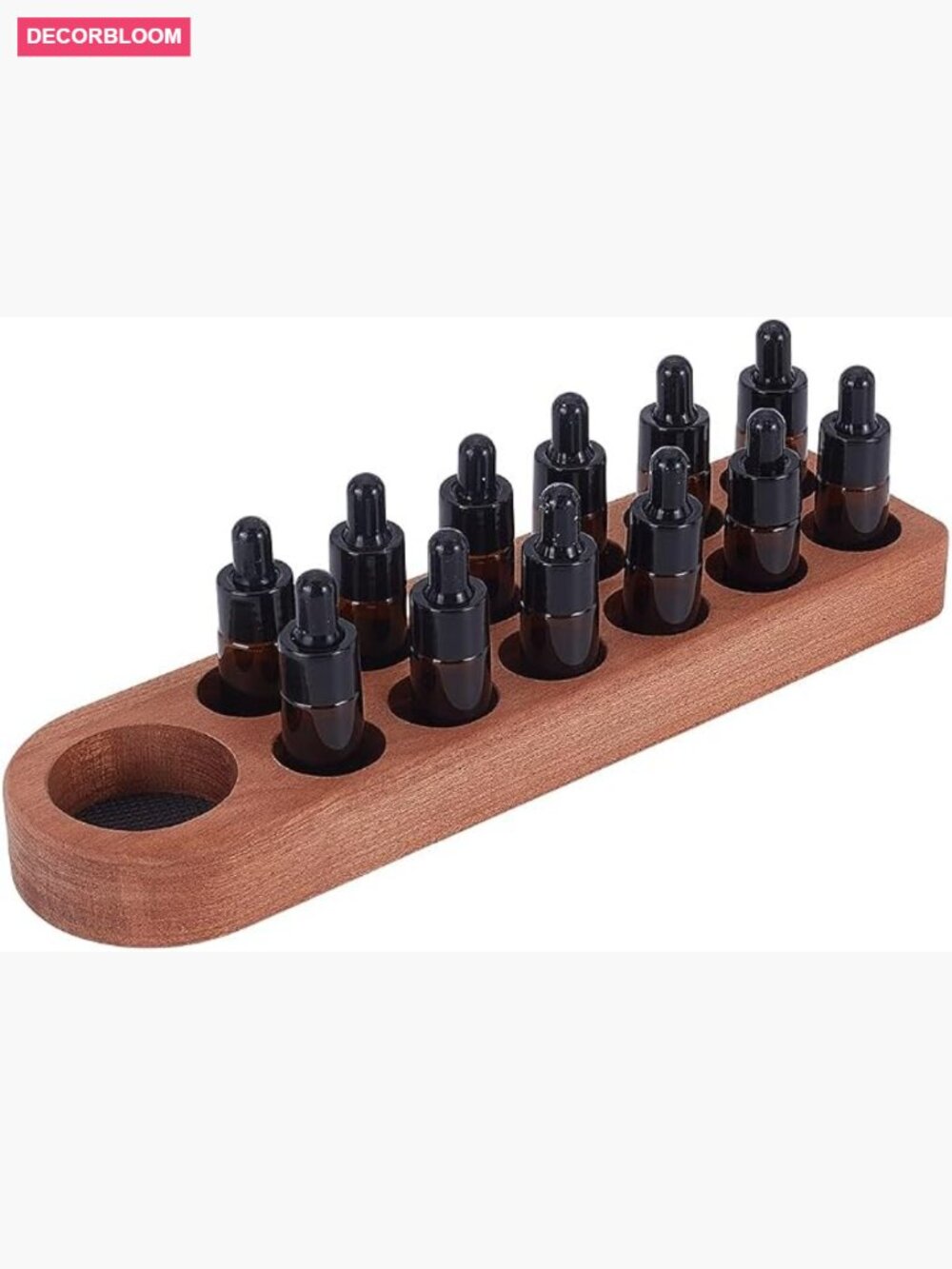 13-Slot Wooden Essential Oil Organizer Storage Case Display